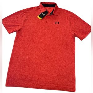 Under Armour Men's Heather Red Play-Off Polo, NWT, Size M